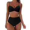 Women's Thickened Swimsuit Split High Waist Belly Cover Sexy Bikini Sexy