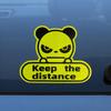 Reflective Car Decal - Keep Distance Sticker | High Visibility Car Decal, Self Adhesive Car Sticker for Cars, Motorcycles, Trucks