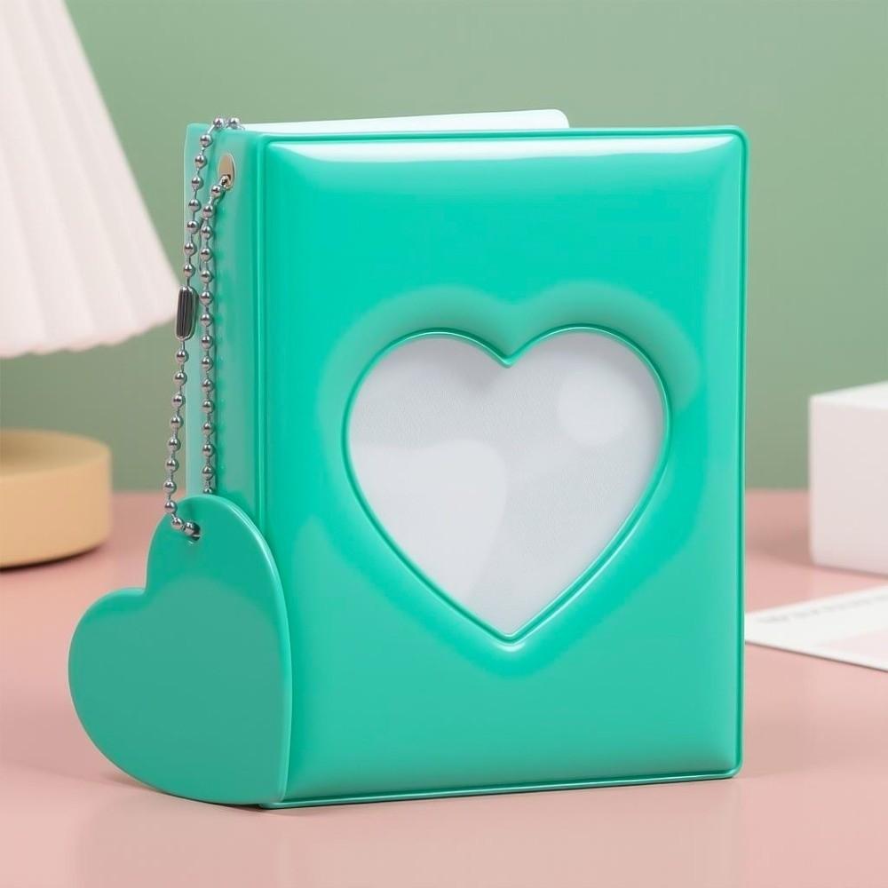 Portable Photo Album 3 Inch 40 Pockets Love Heart Card Book Photocard Album  Kpop Photocard