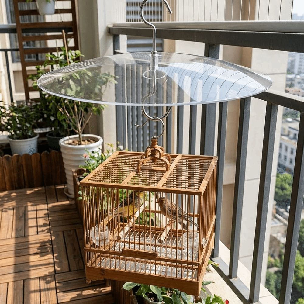 Kuppel-Vogelfutterspender Regenschutzabdeckung Wetterfest UV-Schutz Vogelfütterung Wetterschutz Eichhörnchen-sicher Kunststoff