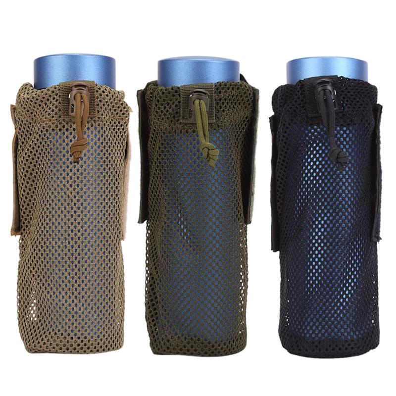 Water Bottle Bag Camping Cycling Hiking Foldable Belt Holder Kettle Pouch