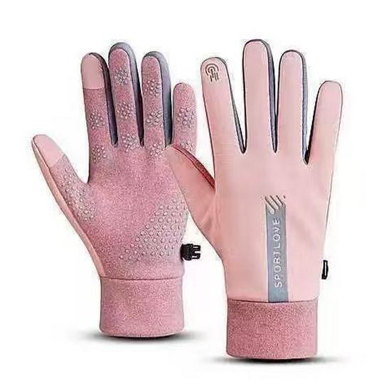 Zimowe rękawice dotykowe z podszewką z polaru do pojazdów elektrycznych: Wiatroodporne, Wodoodporne, Antypoślizgowe, Idealne do jazdy na świeżym powietrzu jesienią i zimą