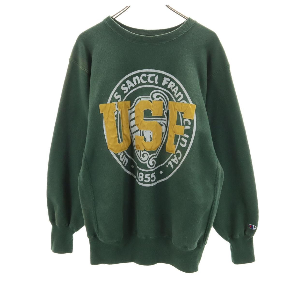 

Champion 90s Old embroidered tag made in USA Long sleeve sweat XL Men s Used