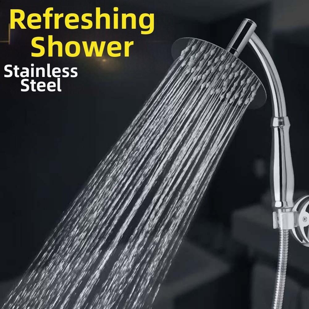 6inch/8inch Shower Heads High Pressure Round Large Panel Showerhead  Bathroom Accessories
