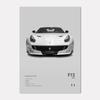 Famous Cars 812 458 296 Canvas Wall Art Print Poster 599XX SP3 F8 Decoration Mural Modern Home Decor Birthday Gift Unframed