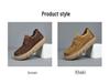 2025 High-End Cowhide Casual Sneakers: Genuine Leather, Thick Breathable Sole, Versatile Trendy Design for Workwear.