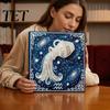 Adults Faux Pearl Painting Kit DIY Kit, 12 Constellation Rhinestone Art Set for Beginners Beginners, Handmade Wooden Frame Fake Wall Decoration