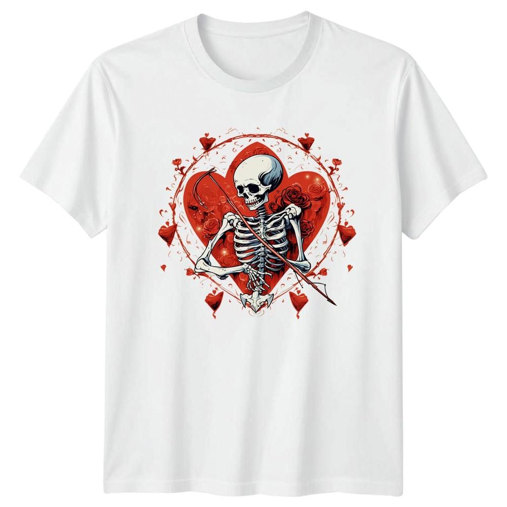 Love Is Dead Forever Skeleton TShirt Valentines Day Gift For Him And Her S
