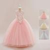 Girls' Embroidered Lace Flower Princess Dress