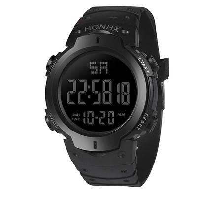 Fashion Men's Boy LCD Digital Stopwatch Date Rubber Sport Wrist Watch