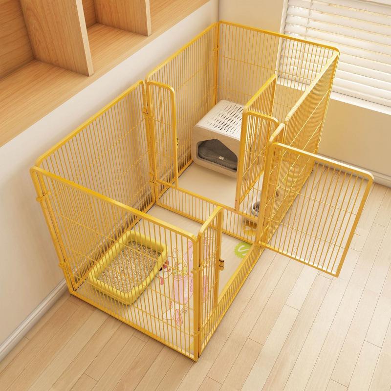 Indoor Dog Fence & Cage with Isolation Door for Medium & Large Dogs