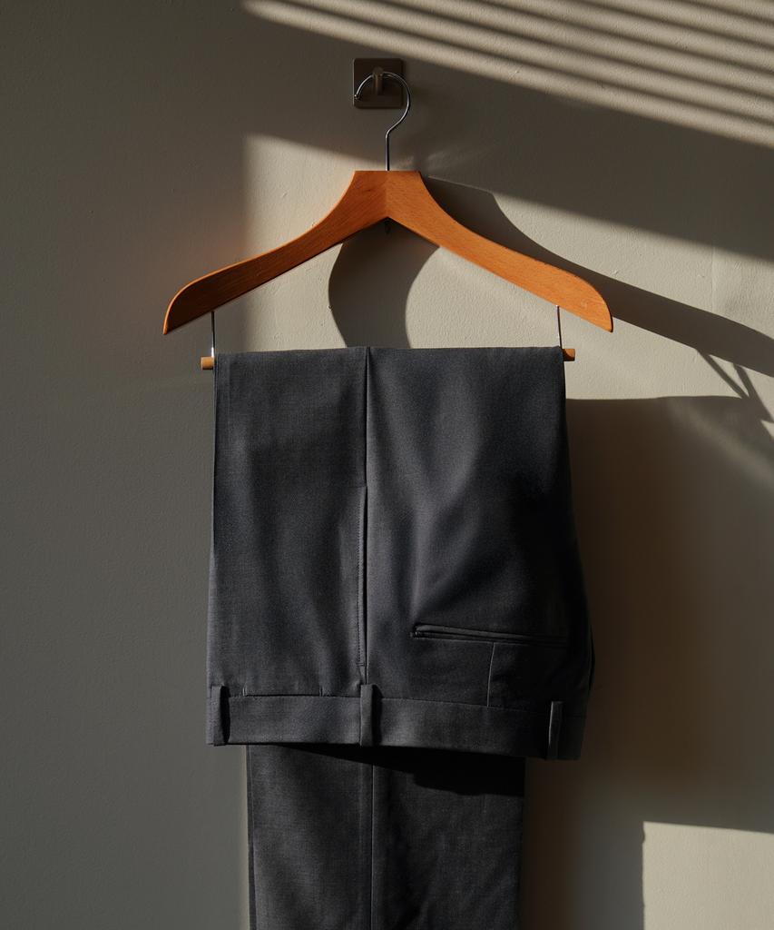 Bancheu Worsted Wool Trousers - Grey