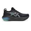 Asics Gel-Nimbus 27 Comfortable Versatile Fashionable Rebound Low-Top Running Shoes Men Sneakers Black Green 1011C174-001