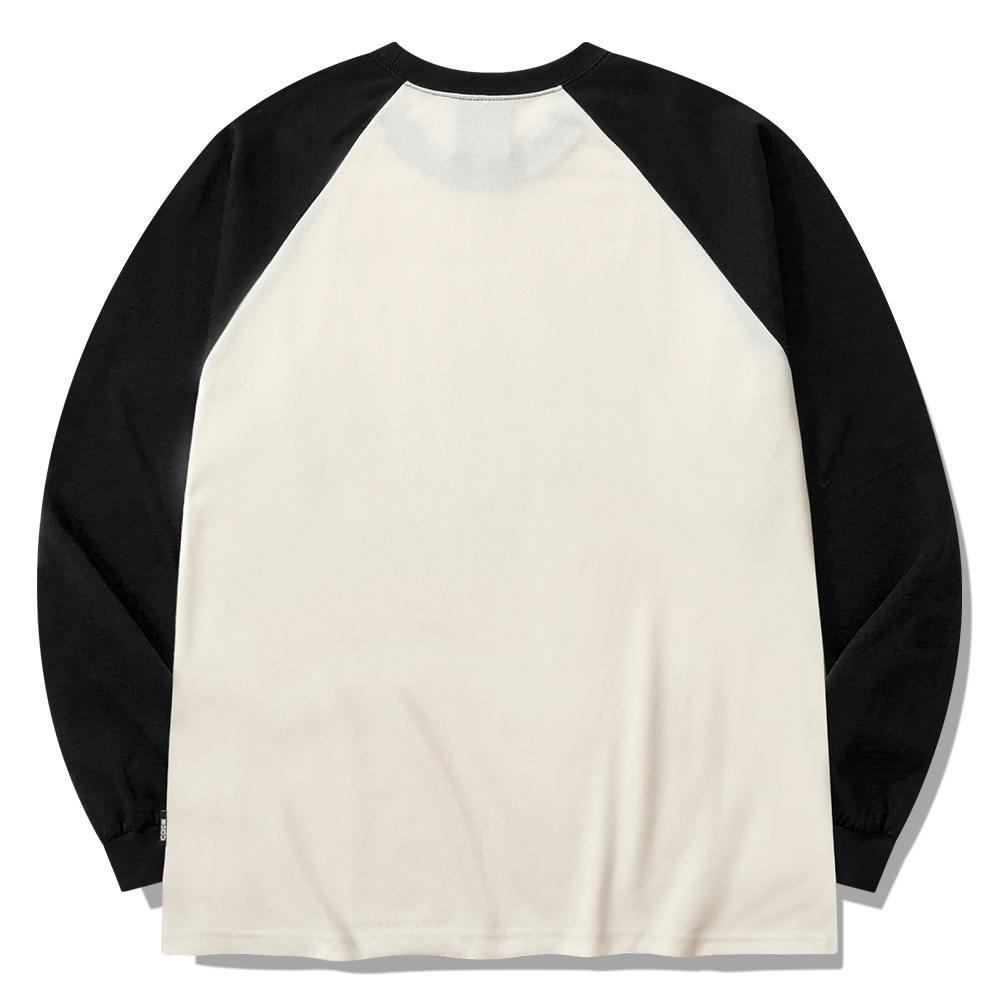 Seupeullaesikodeu Raglan Long Sleeve Cream - Crayon Dino Friends