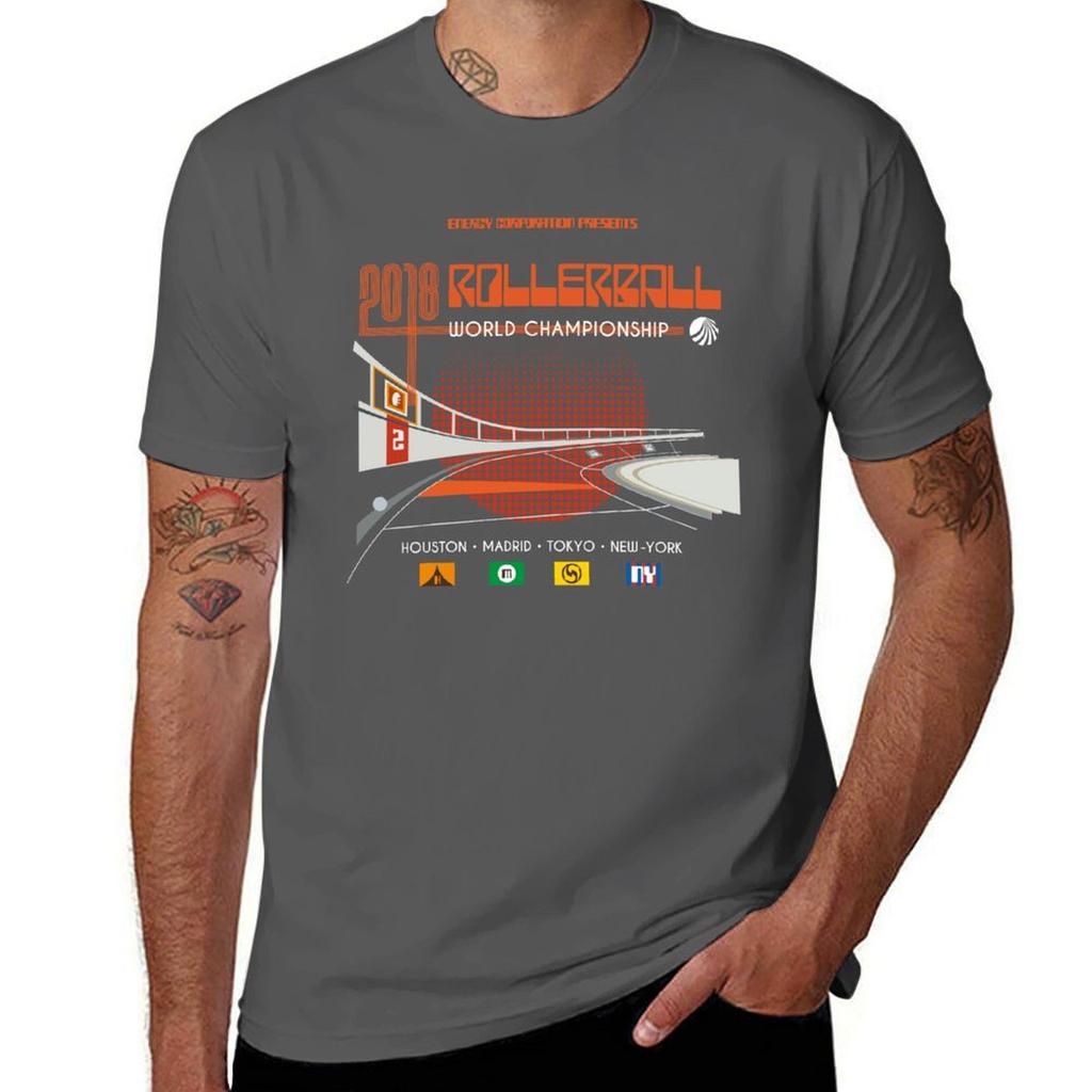2018 Rollerball Wolrd Championship Tshirt Big And Tall Solid Color Tshirt