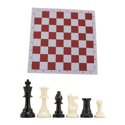 Chess Triple Weighted Pieces and Mousepad Board Chess Set