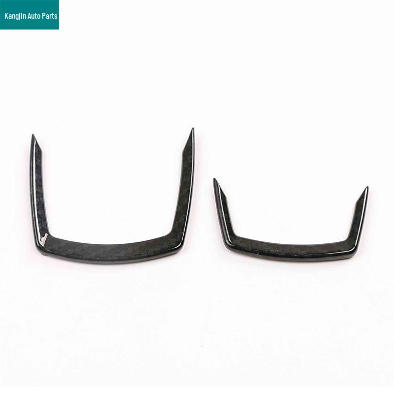 BMW 16 X1 Carbon Fiber ABS Interior/Exterior Trim for Headlight, Steering Wheel, and Air Vent Adjustment.