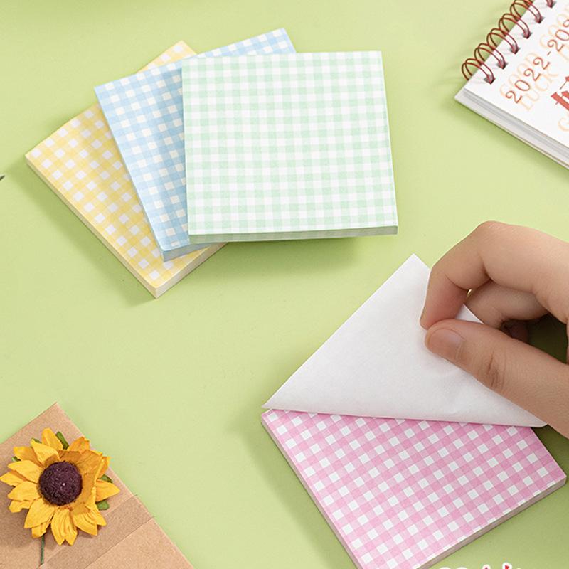 80 sheets Convenience Stickers Ins Style Yellow Square Memo Pad Students Can Remember Homework Messages Notes School Supplies