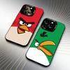 BIRD Game A-Angry-y B-Bird Phone Case For iPhone 16 17 15 14 12 13 Pro Max Black Color Shockproof Cover