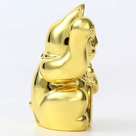 Maneki Neko Gold Color Platinum Weighty Usaya Original Design (Gold Color)