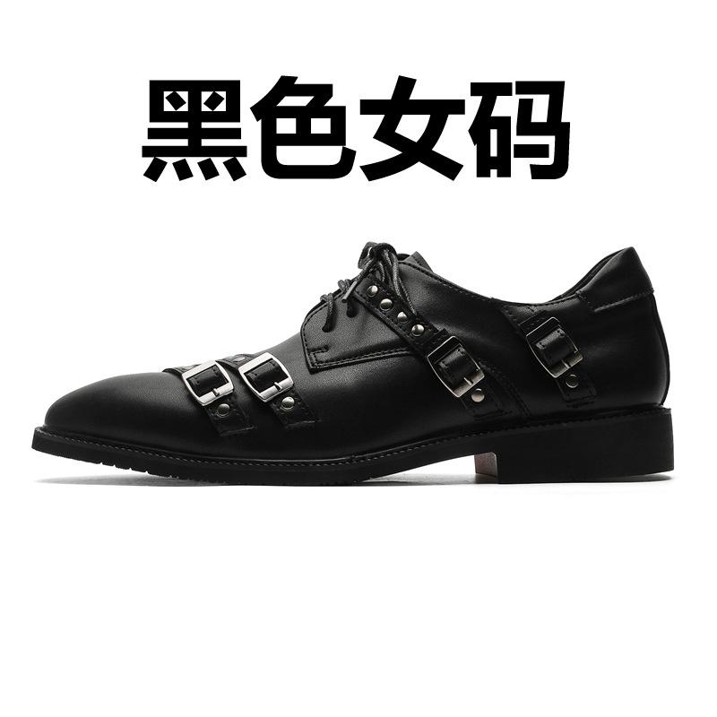 

Красивые туфли, британские дышащие, весенние, новые, деловые, повседневные туфли из коровьей кожи первого слоя 41478-31478-J 38 чёрный