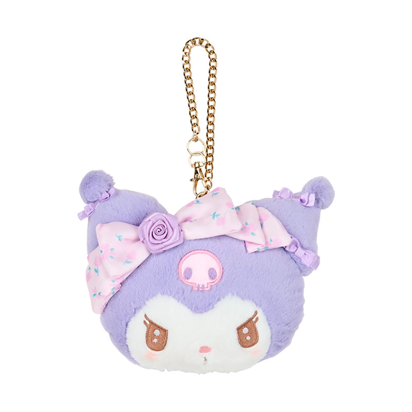 Sanrio Pass Case Kuromi 466697 Face-Shaped (Dolly Rose)