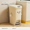 8/20L Chic Large-Capacity Trash Can with Dual Open Design - Durable, Rust-Resistant Plastic, Easy Access for Home Waste Storage
