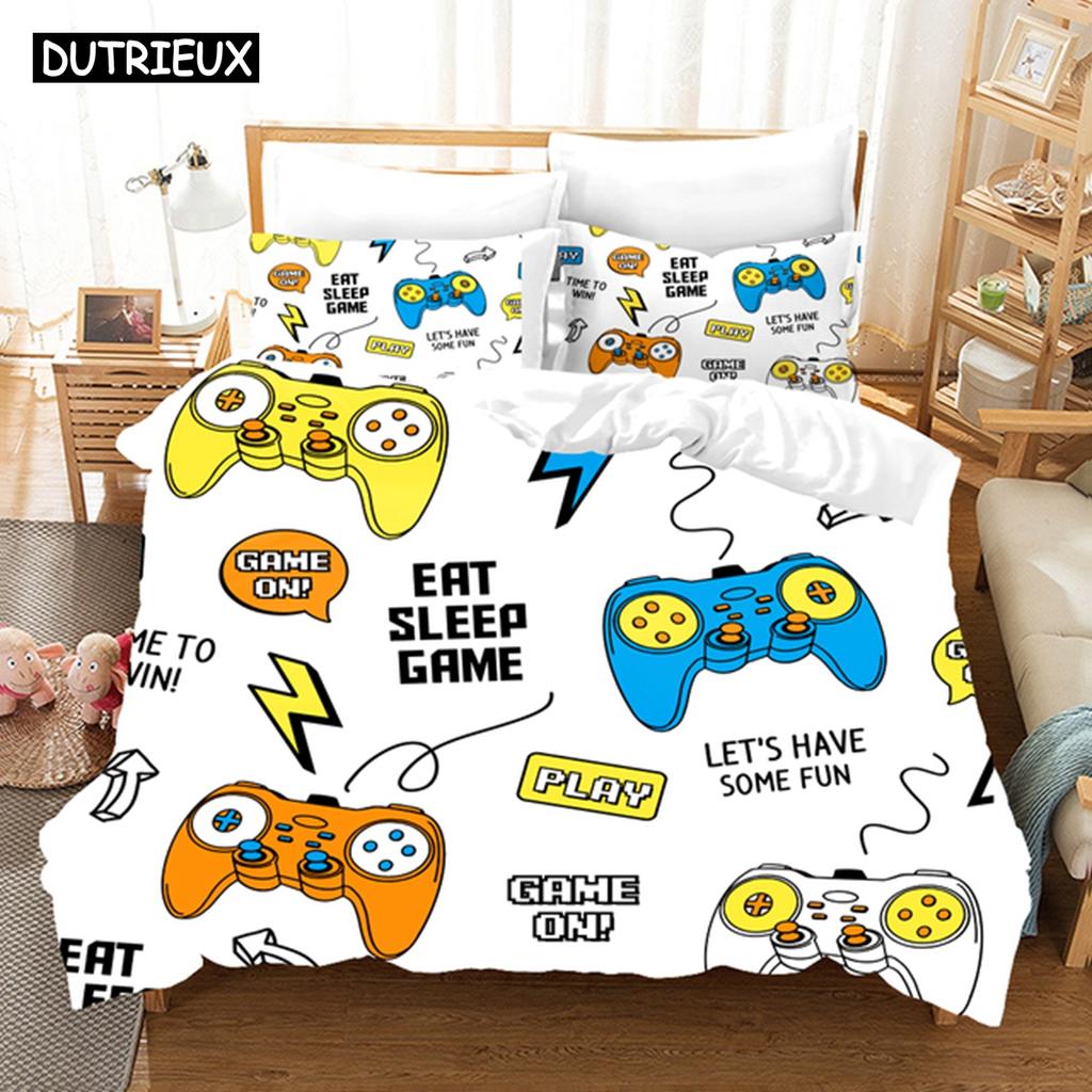 Fashion Gamepad Bedding Set Kids Game Comforter Quilt Adult Gift Bed Linen Bedroom Duvet Covers Single Queen King Size