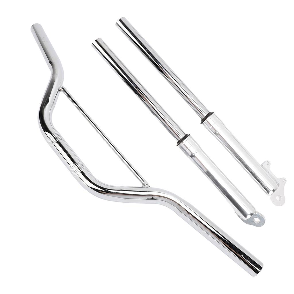 22mm Motorcycle Handlebar with Front Fork Shock Absorber Set Metal Alloy Replacement for Apollo Motocross Mini Dirt Pit