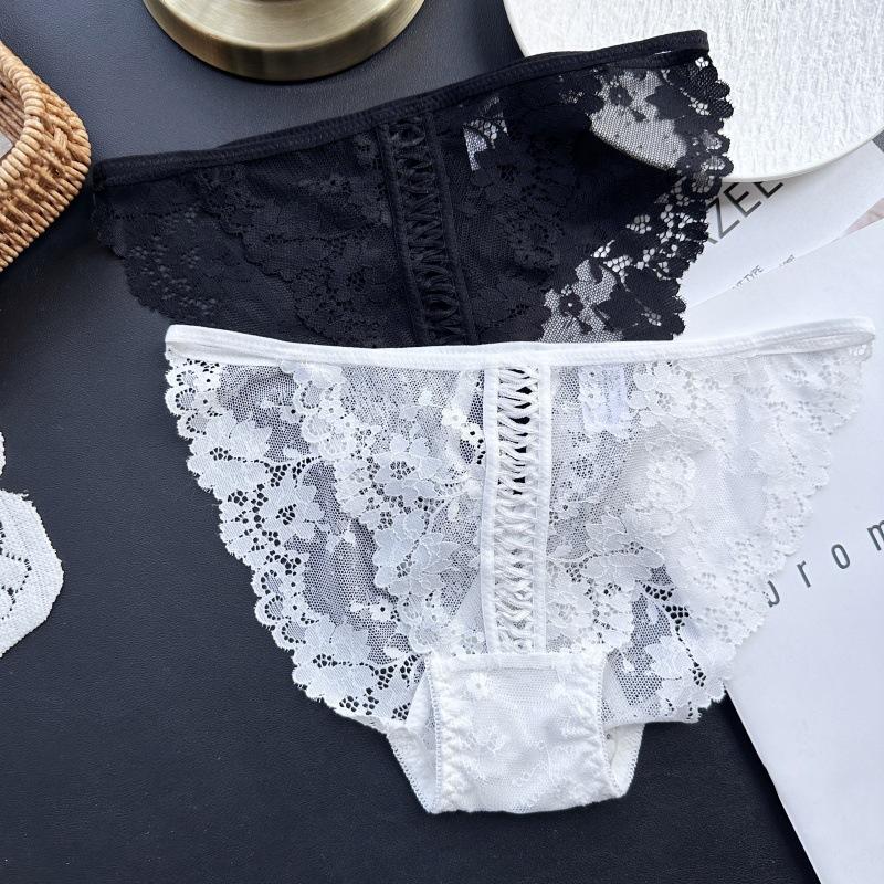 Ladies Spring and Summer Sexy Lace Trousers High Split Split Underwear