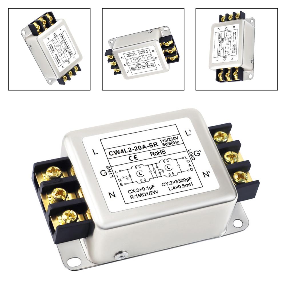 1-phase Filter Anti-interference Filter For Efficient Operation Conduction Attenuation For Household Appliances
