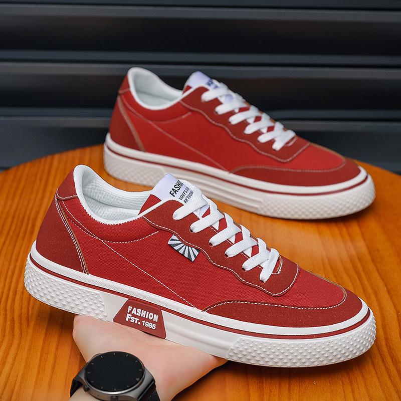 New Trendy Men's Casual Sports Shoes Korean Edition Fashion Board Shoes Canvas Shoes Commuter Shoes