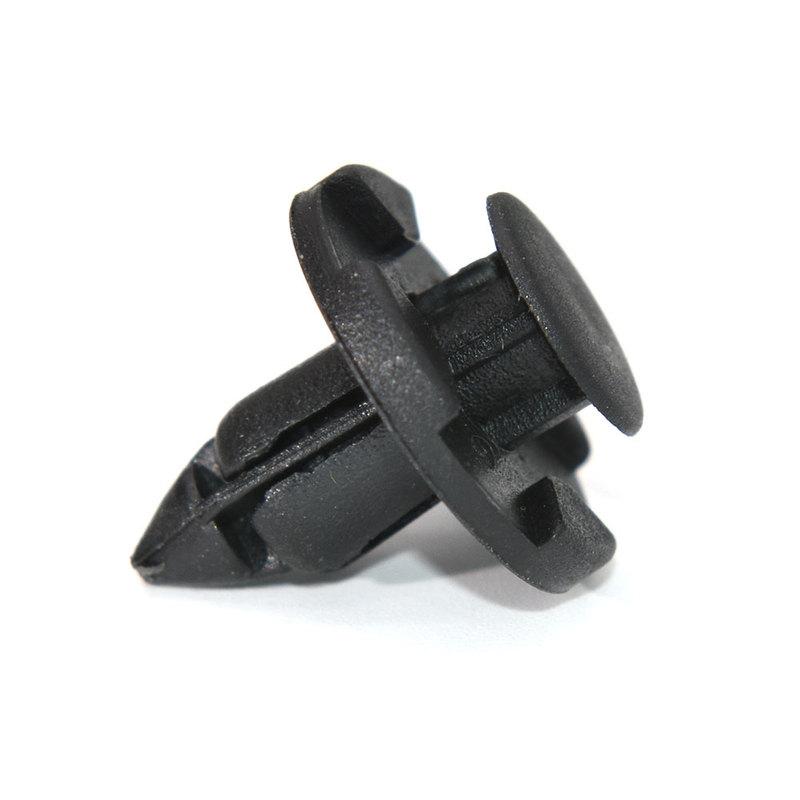 ZMFJH 50PCS 8mm Diameter Car Bumper Black Vehicle Door Panel Fender Liner Clips Retainer Plastic Auto Fasteners Rivets Clip
