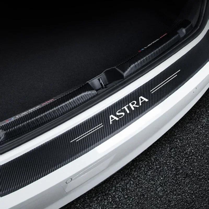 Car Door Threshold Stickers Sill Protector Tape Anti Scratch Cover Decals for Opel ASTRA Logo Rear Trunk Bumper Guard Strips