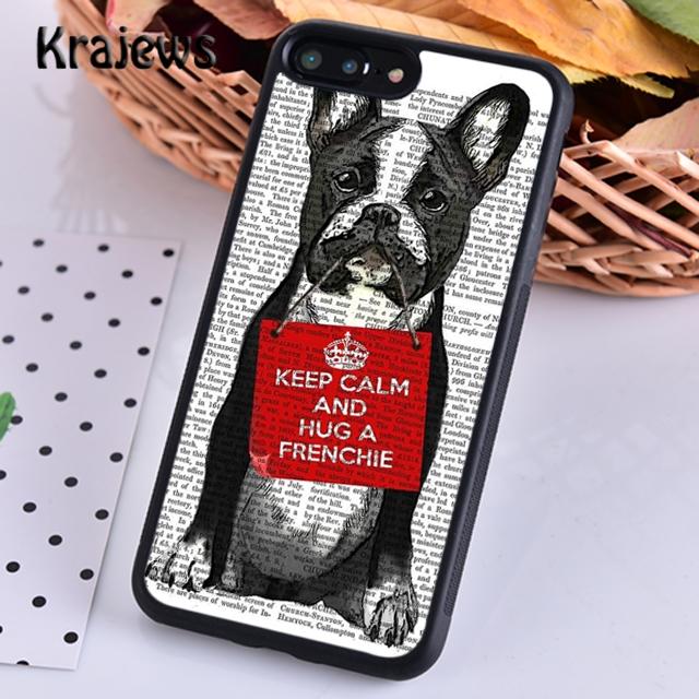 Krajews Cute Funny French Bulldog Soft Phone Case Cover For iPhone 14 5 6s 7 8 Plus XR XS 11 12 13 Pro Max Samsung S21 S22ultra