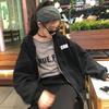 2022 Autumn/Winter Women's Korean Style Letter Print Fleece Zip-Up Hooded Cardigan