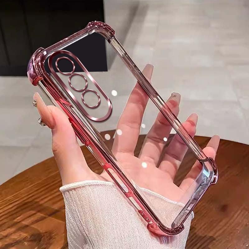 Plating Lens Protection Film Phone Case For VIVO V70 FE Four Corners Anti-shock Protection Back Cover Bumper For VIVO V70 FE