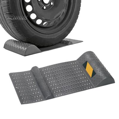 Wheel Anti-slip Parking Mat Wear Resistant Enhanced Grip Compact Portable Design Versatile Heavy-Duty Wheel Stopper Non-Slip Pad