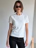 Kelidu Soft Line Knit Slim Tee_White