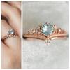 Rose Gold Zircon Ring, Wedding Dress, Oval Zircon, Simple Jewelry, Ladies' Temperament, Elegant And Exquisite Style