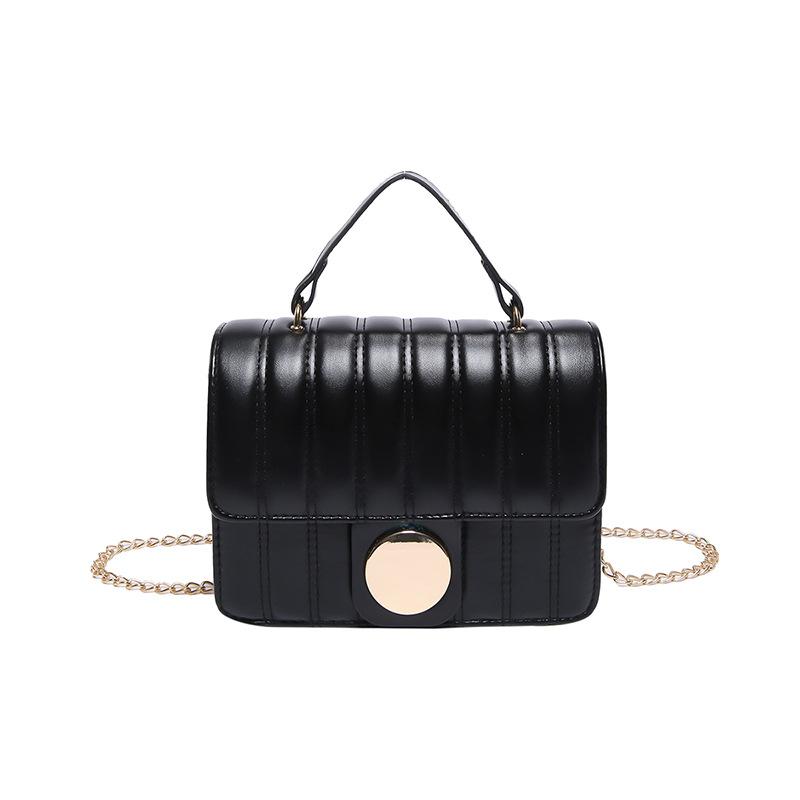 

Простая и модная маленькая квадратная сумка 2024 лето новая текстурированная сумка через плечо полосатая вышивка нитью для поездок на работу большая вместимость сумка через плечо чёрный