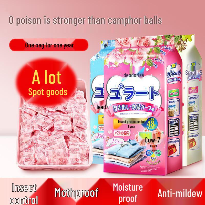 Floral Camphor Balls: Anti-Mildew, Anti-Insect, Deodorizing, Moisture-Absorbing Wardrobe and Kitchen Desiccant.