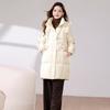Down and padded jacket women's mid-length model 2025 new winter thickened padded jacket loose cotton jacket