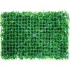 Artificial Boxwood Panel UV 4pcs Boxwood Hedge Wall Panels Artificial Grass Backdrop Wall 24X16" 4 cm Green Grass Wall Fake Hedge for Decor Privacy