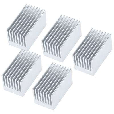 5Pcs Aluminum Heatsink Anodic Oxidation Cooling Heat Sink 51.6x28x28mm for Power Module