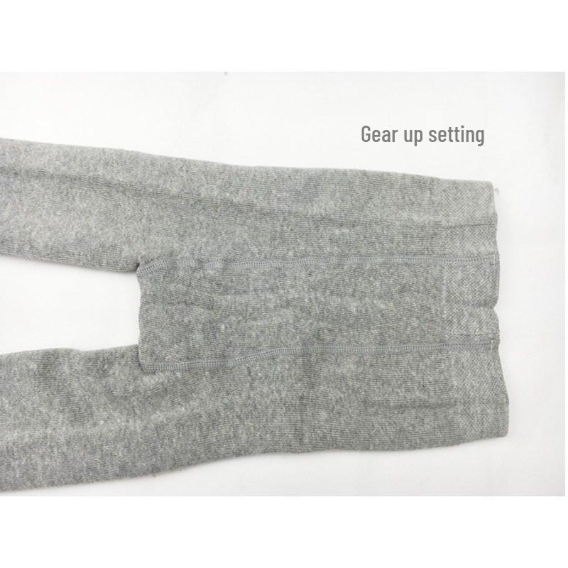 Warm and Thickened Cotton Terry Baby and Children’s Open-Crotch Tights, Ages 1-10.