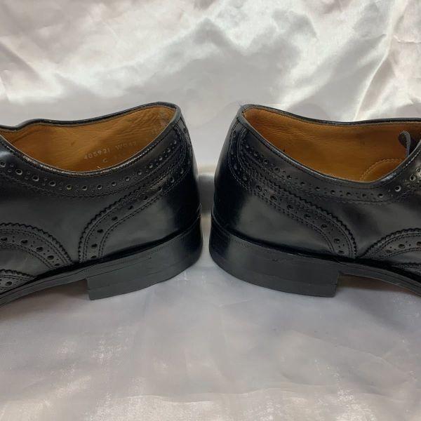 Savile Row Vintage Made in England Wingtip Business Shoes Size 9C 25.5-26.5cm(USED)