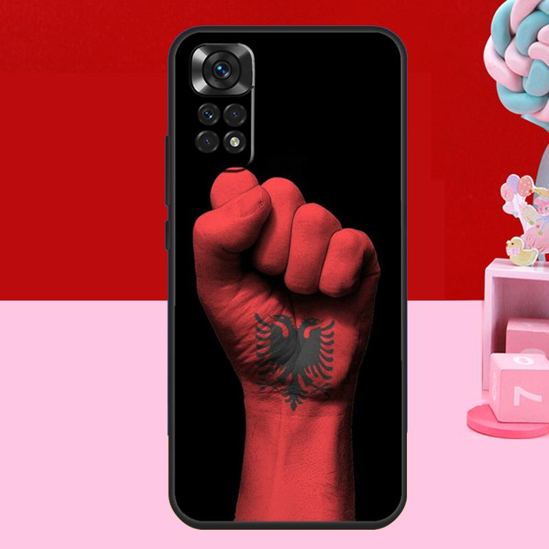 Albanian Flag Case For Xiaomi Redmi Note 14 13 12 10 11 15 Pro Plus Redmi 15 C 10C 12C 13C 14C Soft Cover