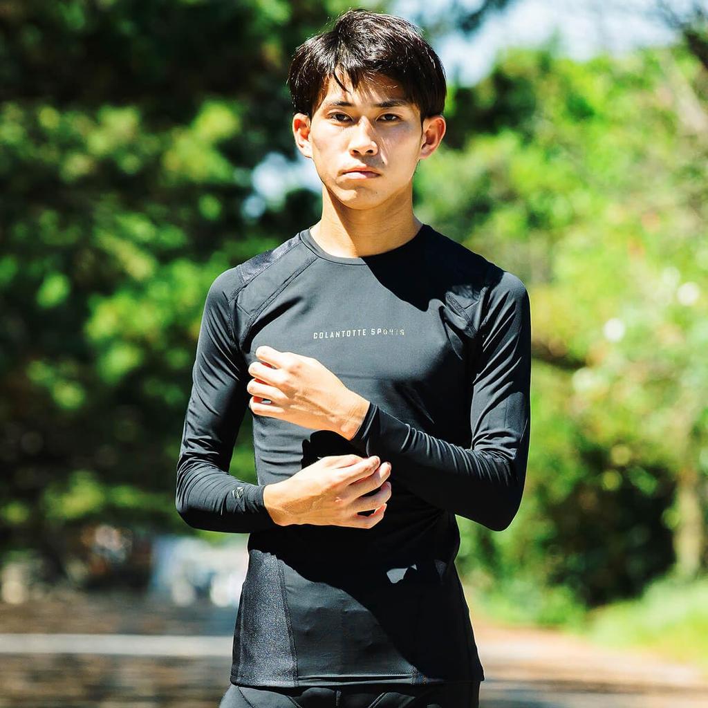 SPORTS PRO Apparel Top Long Black x Black M [Colantotte]