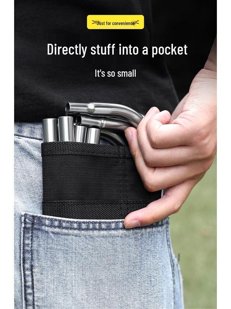 Compact Folding Outdoor Stool for Fishing, Travel, and Queuing